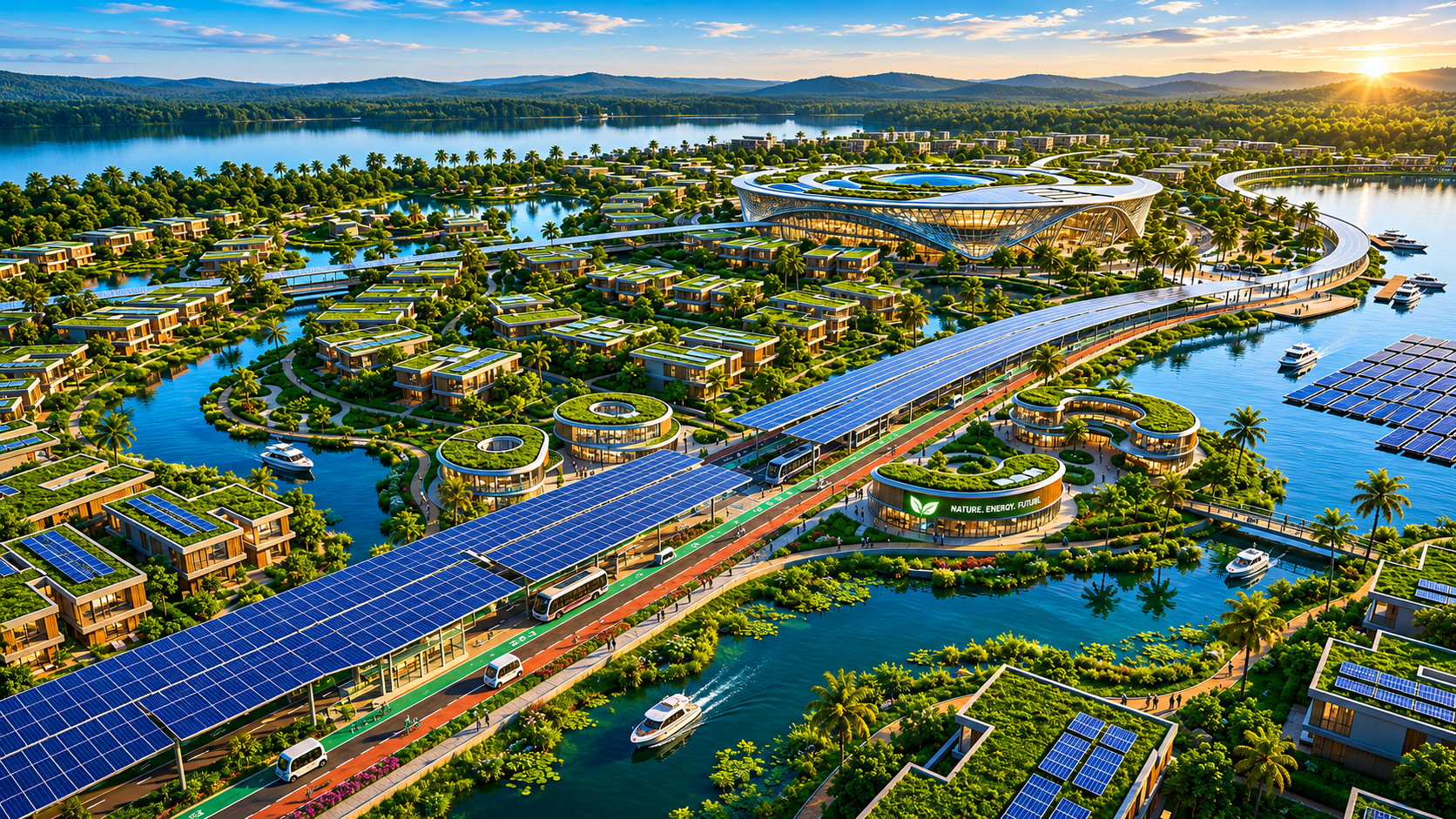 Alaka Eco City aerial masterplan